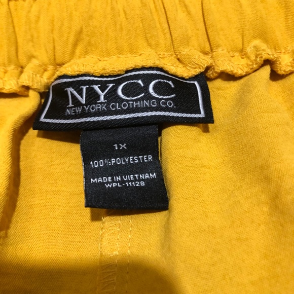 NYCC Gathered Hem High Rise Wide Leg  Dress Pants 1X Jogger Style - Picture 3 of 5